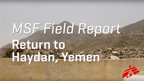 Return To Haydan Yemen Doctors Without Borders Usa