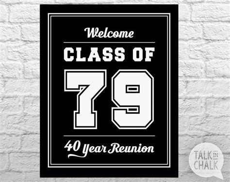 Reunion Class Of Year Signs Class Reunion Centerpiece Signs Can Be