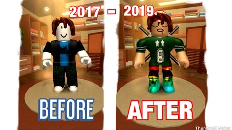 My Roblox Character Evolution 2017 2019 Very Short And Fast Youtube