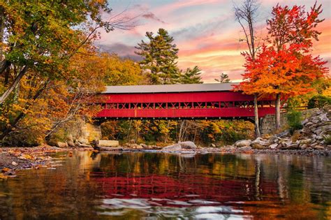 A Romantic Fall Road Trip Through The Cutest Covered Bridges In New