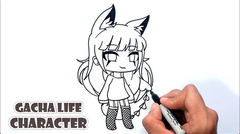 How To Draw Gacha Life Character Easy Drawing Tutorial Youtube