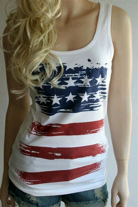 True Simple Stand Of【2019】 American Flag Tank、4th Of