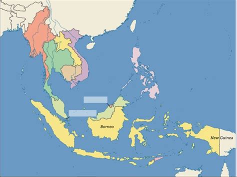 southeast asia political map diagram quizlet