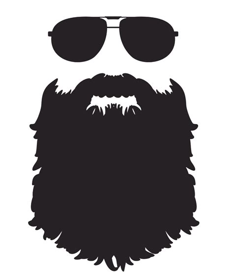 Beard Silhouette Png Black Man Beard Vector Clipart Full Size Images