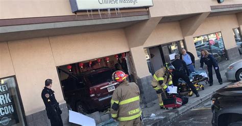 1 Hurt After Vehicle Plunges Into Sioux City Massage Parlor