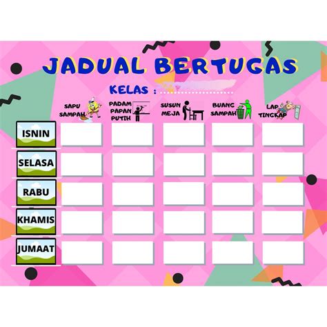 Check spelling or type a new query. Jadual Waktu Jadual Bertugas Kelas