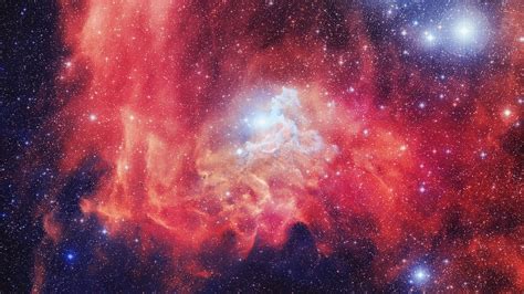 Download Wallpaper 1920x1080 Nebula Galaxy Stars Red Space Full Hd Hdtv Fhd 1080p Hd