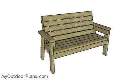 This sturdy 2×4 garden bench will provide a perfect spot to sit in your garden. 2x4 Garden Bench Plans | MyOutdoorPlans | Free Woodworking ...