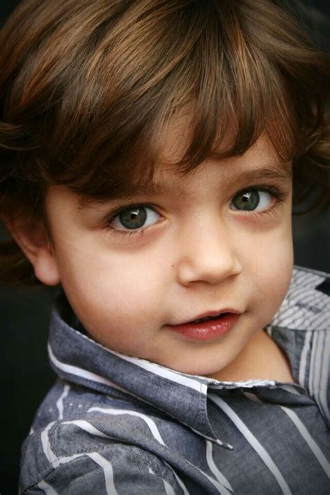 Cute Little Boy With Beautiful Green Eyes Toddler Boy Haircuts Brown