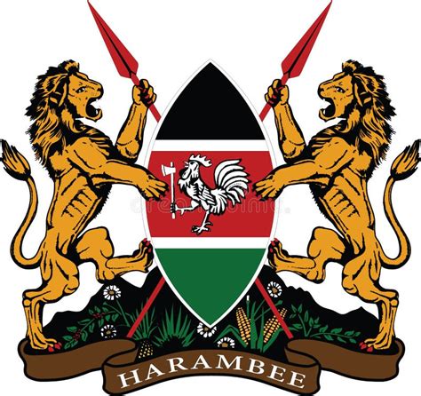 Kenya Coat Of Arms Stock Illustration Illustration Of National 86649783