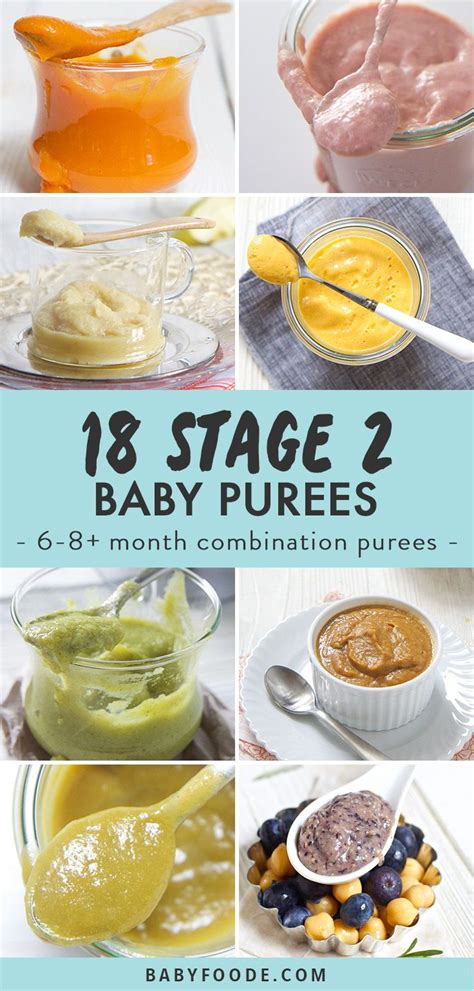 These colorful homemade combination purees are full of flavor, nutrients and are a fun way for baby to experience the wonderful world of food, one which they will never forget. 18 Stage 2 Baby Food Purees (That Baby Will Actually Eat ...