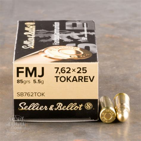 762mm Tokarev Ammunition For Sale Sellier And Bellot 85 Grain Full