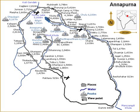 Annapurna Map 