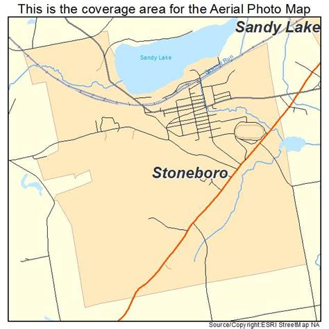 Aerial Photography Map Of Stoneboro Pa Pennsylvania