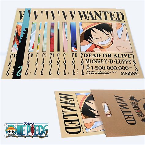 Buy One Piece Pirates Wanted Posters New Edition Luffy Billion Anime Poster Straw Hat