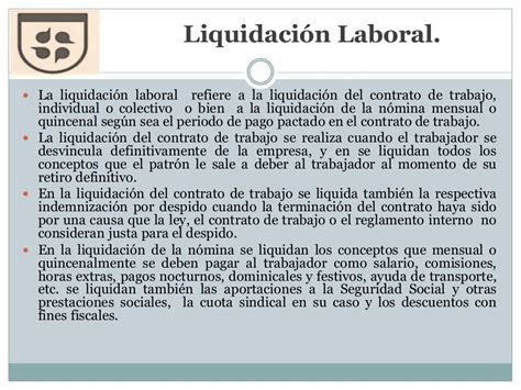 Cálculo De Indemnización Constitucional Y Del Finiquito De Las Relaci