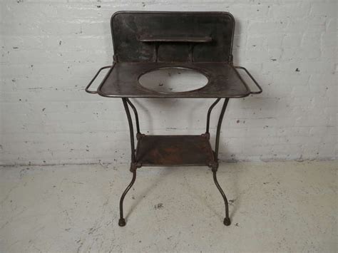 Antique Metal Wash Stand At 1stdibs