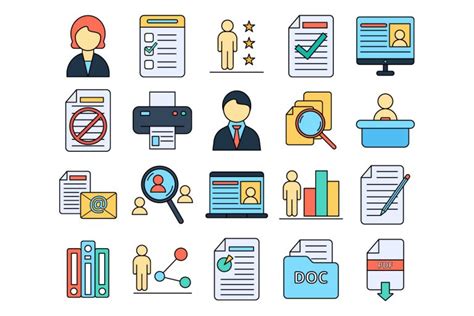 Resume Vector Free Icon Set GraphicSurf