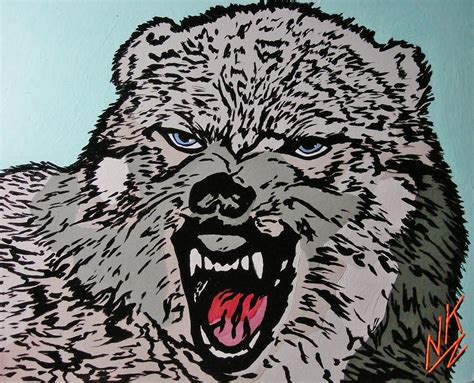 The Big Bad Wolf Painting By Nevets Killjoy Fine Art America
