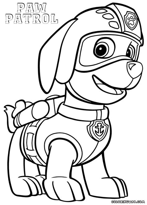 Paw Patrol Zuma Coloring Pages At GetColorings Free Printable
