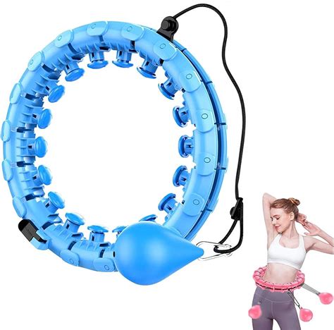 Weighted Smart Hoola Hoop 24 Sections Smart Adjustable Pilates Fitness