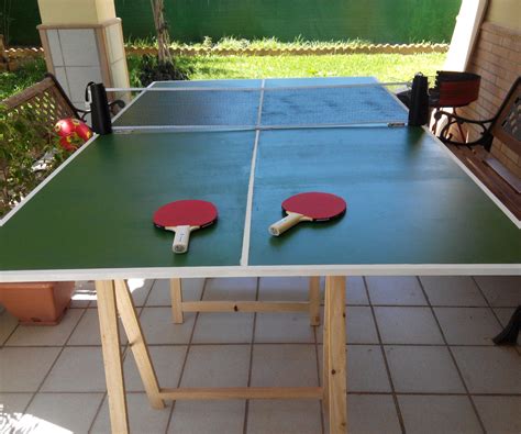 Easy Folding Ping Pong Table 4 Steps With Pictures Instructables