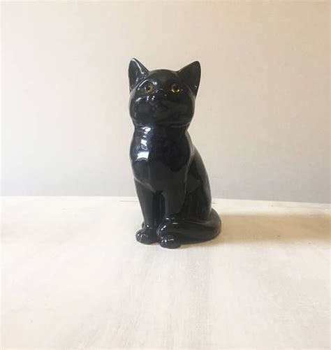 Vintage Black Cat Cat Figurine Vintage Figurine Black Cat Etsy Uk