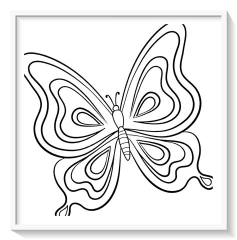 Mariposa Perfecta Para Colorear Imprimir E Dibujar Dibujos Colorear Com Sexiz Pix