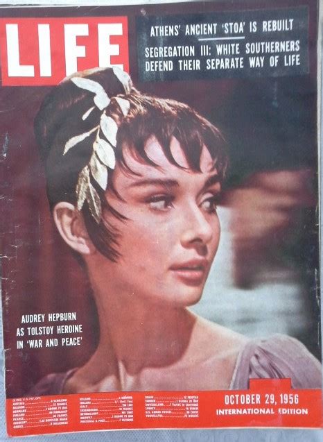 Life International Magazine October 29 1956 Audrey Hepburn By Life
