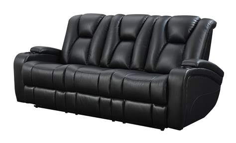 Delange Reclining Power Sofa With Adjustable Headrests And Storage In
