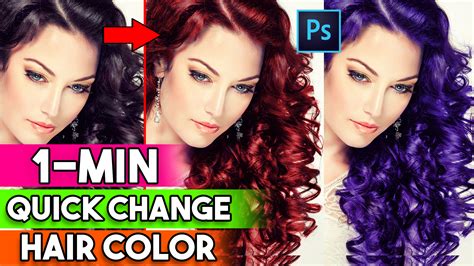 Min Change Hair Color In Photoshop Colorize Hair In Photoshop