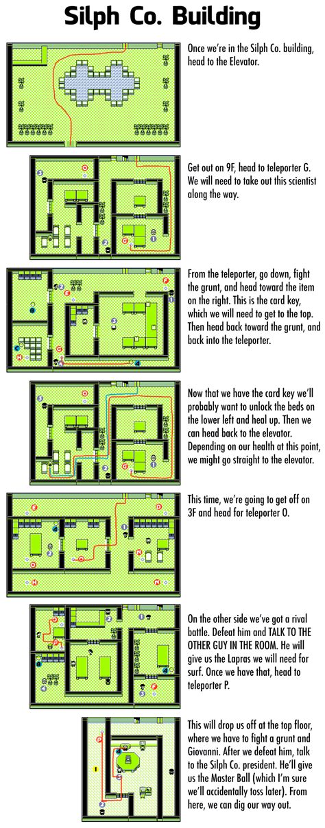 Pokemon Yellow Silph Co Map Maps For You
