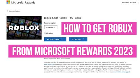 How To Get Free Robux How To Get Robux From Microsoft Rewards 2023