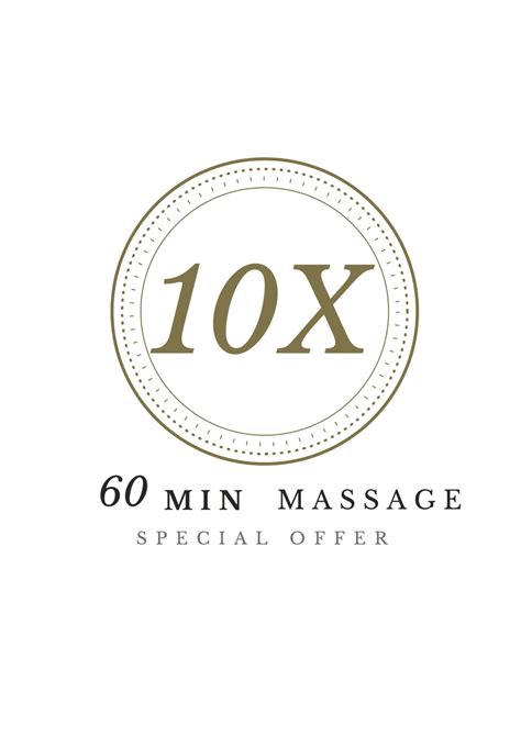 10 x 60 minute massage special offer 20 off complete energies