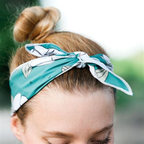 Freehanded Flowers Teal Bandana Sugarsky Sugarsky Teal Bandana