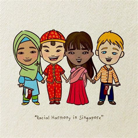 Multi ethnics races in malaysia pose for the photographer after. Racial Harmony Card | Harmony day, How to draw hands, Cards