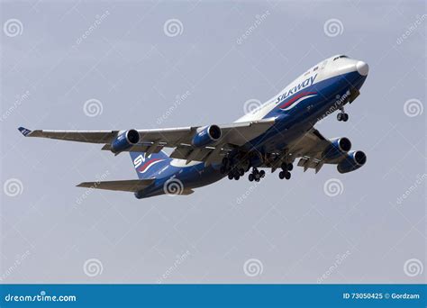 Cargo Jumbo Jet Taking Off Editorial Image Image Of Freight 73050425