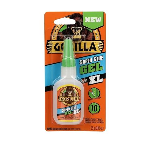 Gorilla 102433 Xl Super Glue Gel 1 Pack Clear Medpick