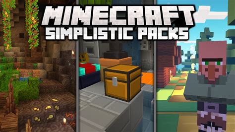 Top 5 Best Simple Texture Packs For Minecraft Youtube