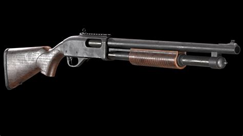 Remington 870 Shotgun Pbr Low Poly 3d Model 3d Turbosquid 1798224