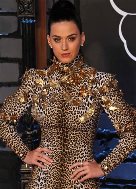 Katy Perry Roars In Sexy Leopard Dress By Emanuel Ungaro