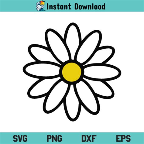 Simple Daisy SVG, Daisy Flower SVG, Daisy SVG, Daisy Flower SVG, Simple