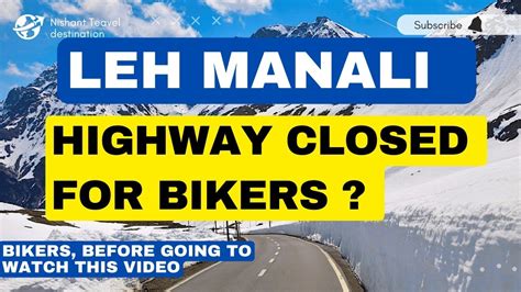 Leh Manali Highwayleh Manali Highway Status 2023leh Manali Highway Conditionleh Highway For