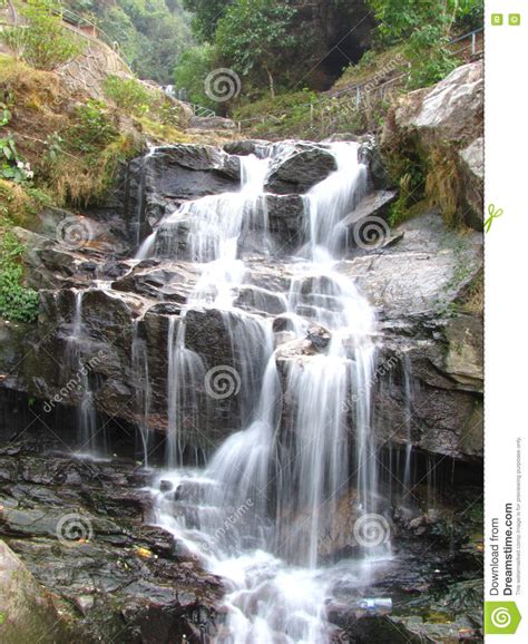 Waterfall In Himalayas Stock Image Image Of Unwind Rocks 70259343