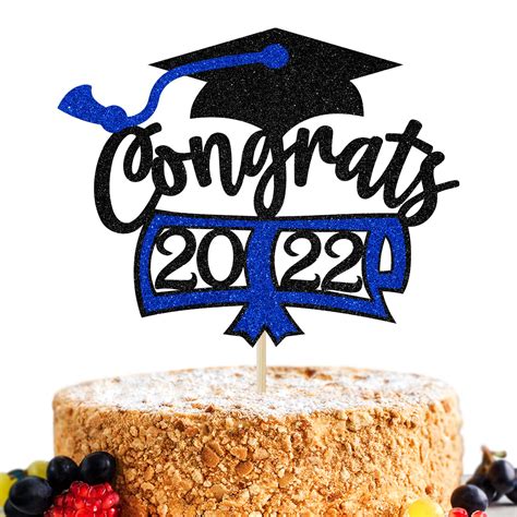 Buy Congrats 2022 Cake Topper Class Of 2022 Happy Graduation Cake