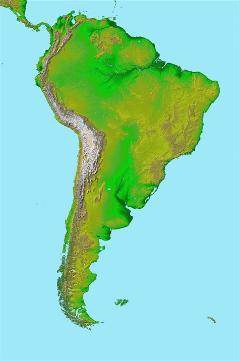 Filetopographic Map Of South America Wikimedia Commons