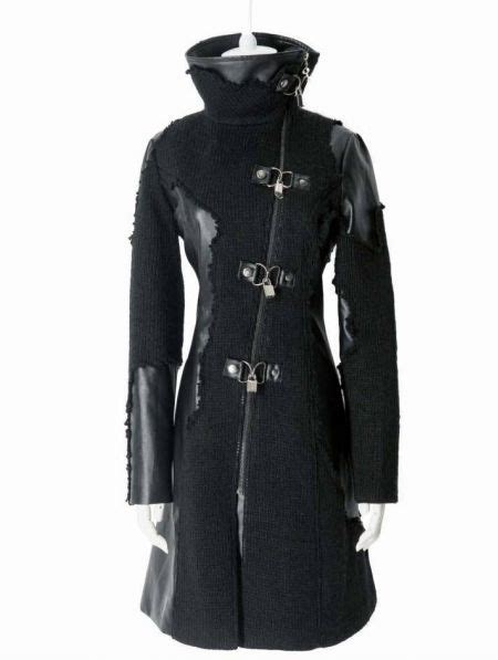 Black Leather Gothic Coat For Women Gothic Jackets Coat