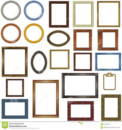 22 Different Picture Frames Stock Photo - Image: 24582320