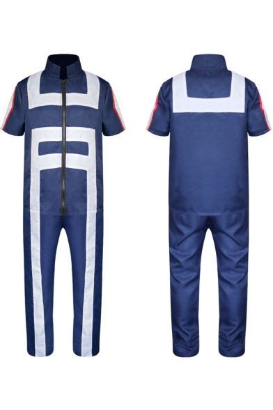 My Hero Academia Cosplay Costume Stand Collar Short Sleeve Jumpsuits