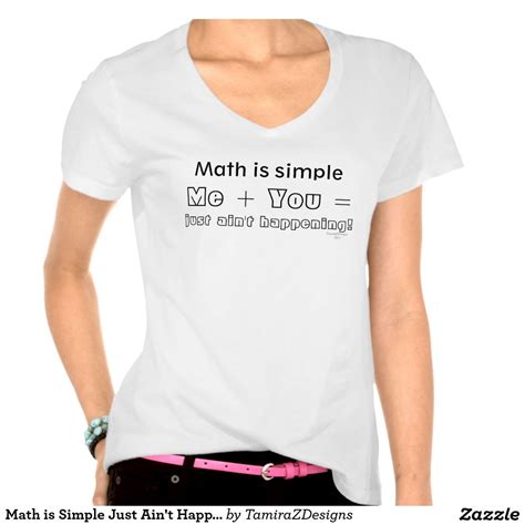 Math Is Simple Just Aint Happening Humor Womens T Shirt